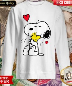 Snoopy Hug Woodstock Valentines Day Sweatshirt - Design By Viewtees.com