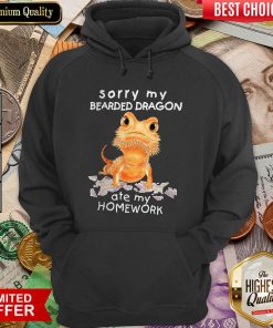 Sorry My Bearded Dragon Ate My Homework Hoodie - Design By Viewtees.com