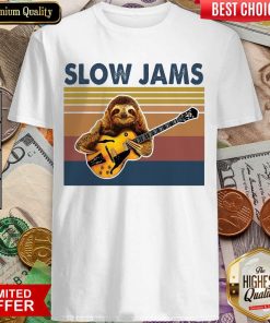 Hot Sloth Playing Guitar Slow Jams Vintage 06 Shirt