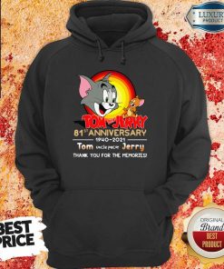 Hot Tom And Jerry 81st Anniversary 1940 2021 Hoodie