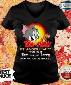 Hot Tom And Jerry 81st Anniversary 1940 2021 V-neck