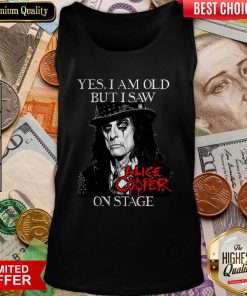 Yes I Am Old But I Saw Alice Cooper On Stage Signature Tank Top - Design By Viewtees.com