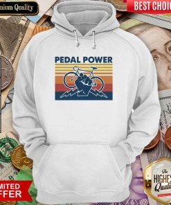 Bicycle Pedal Power Vintage Retro Hoodie - Design By Viewtees.com