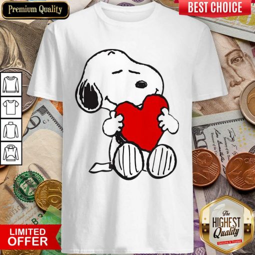 Snoopy Hug Heart Valentines Day Shirt - Design By Viewtees.com