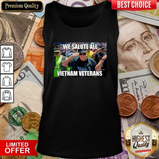 We Salute All Vietnam Veterans Tank Top - Design By Viewtees.com