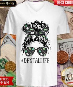 Women Dental Life V-neck - Design By Viewtees.com