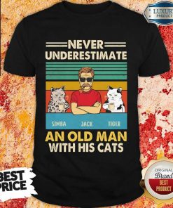 Official Never Underestimate Simba And Jack And Tiger Shirt