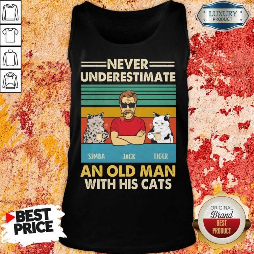 Official Never Underestimate Simba And Jack And Tiger Tank Top