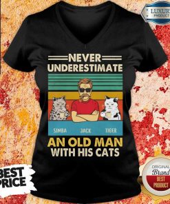 Official Never Underestimate Simba And Jack And Tiger V-neck