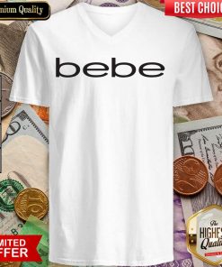 Original Bebe Bebes Bebe Logo 666 V-neck