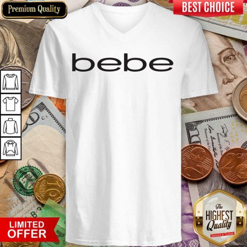 Original Bebe Bebes Bebe Logo 666 V-neck