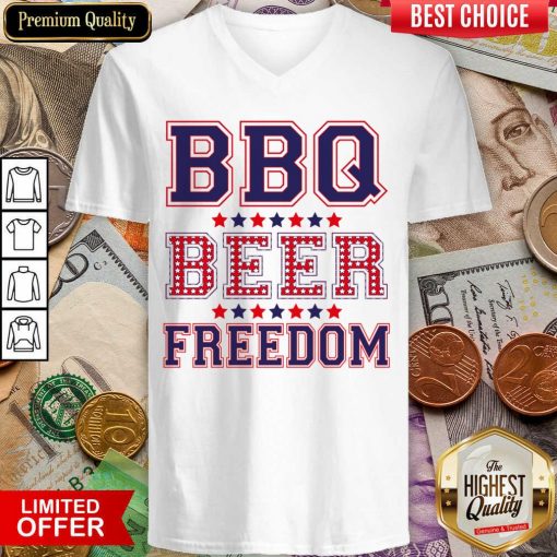 Premium BBQ Beer Freedom Relaxed 46 V-neck