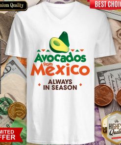 Pretty Avocados Confident From Mexico 0246 V-neck