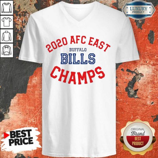 Top 2020 AFC East Buffalo Bills Champions V-neck