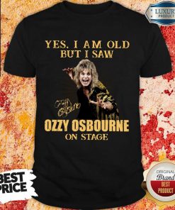 Top Yes I Am Old But I Saw Ozzy Osbourne On Stage Signature Shirt