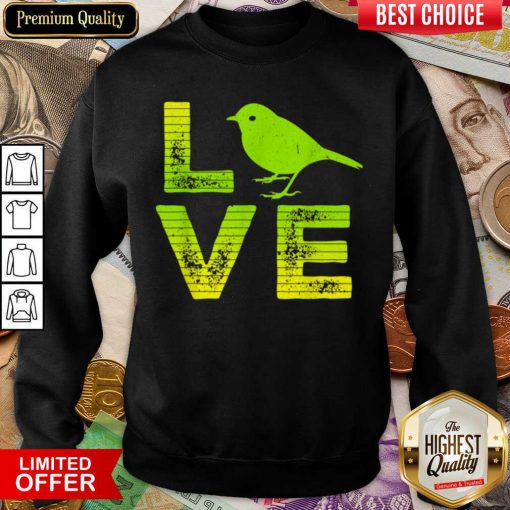 Awesome I Love Sparrows Birds Loving Boys Girls Sweatshirt