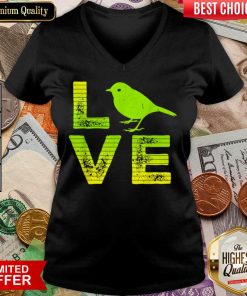Awesome I Love Sparrows Birds Loving Boys Girls V-neck