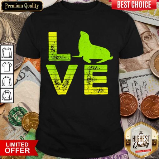 Funny I Love Pinnipeds Seals Loving Boys Girls 2 Shirt