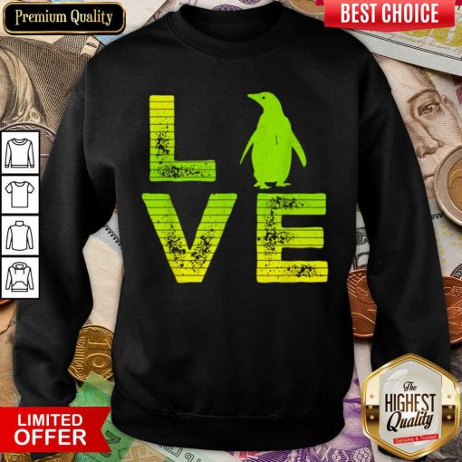 Hot I Love Penguins Wild Penguin Loving Boys Girls 4 Sweatshirt
