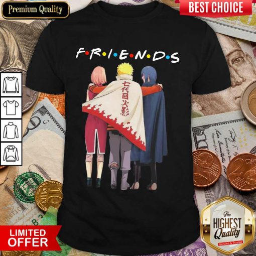 Premium Naruto Sakura And Sasuke Team 7 Friend Shirt