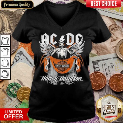 Pretty AC DC Death Motor Harley Davidson Cycles 2021 V-neck
