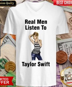 Pretty Real Men Listen To Taylor Swift 45 V-neck