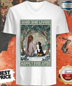 Hot Bernese Mountain Happily Ever After Vertical Poster V-neck