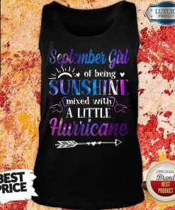 September Girl Sunshine A Little Hurricane Tank Top