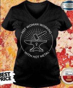 Hot Women Working With Hot Metal V-neck
