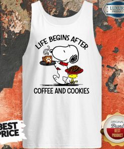 Life Begins After Coffee And Cookies Tank Top