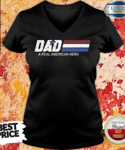 Dad A Real American Hero V-neck
