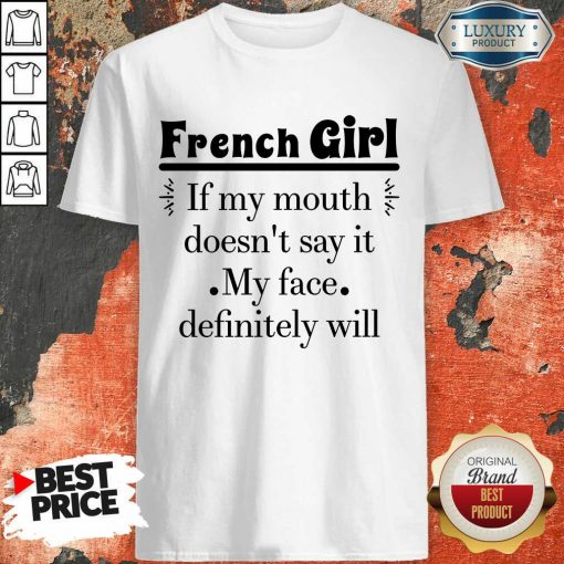 French Girl Face Shirt