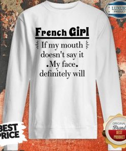 French Girl Face Sweartshirt