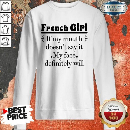 French Girl Face Sweartshirt