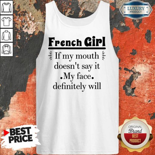 French Girl Face Tank Top