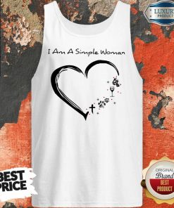 I Am A Simple Woman Boxing Dog Paw Wine Heart Tank Top