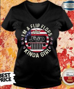I'm A Flip Flops And Kinda Girl American V-neck