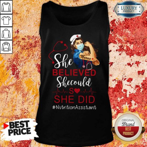 Strong Girl She Believed Nutrition Assistant Tank Top