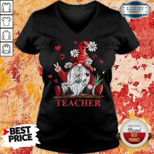 Teacher Gnome V-neck
