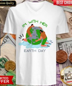 I'm With Her Earth V-neck