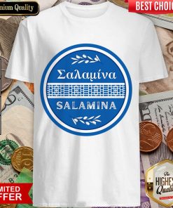Salamina Leaves Blue Shirt