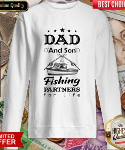 Dad And Son Fishing Partners For Life Sweartshirt