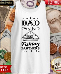 Dad And Son Fishing Partners For Life Tank Top