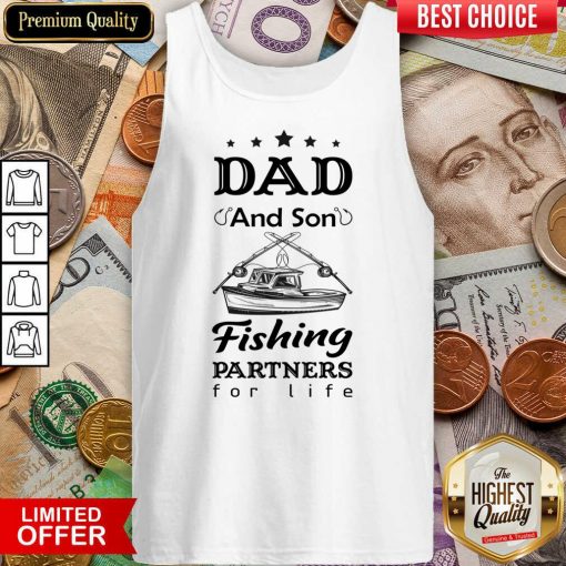 Dad And Son Fishing Partners For Life Tank Top