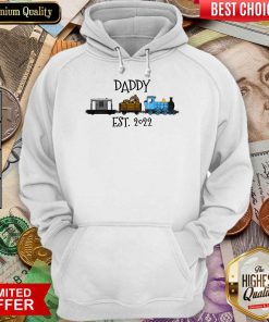 Father's Day Steam Train Daddy Est 2022 Hoodie