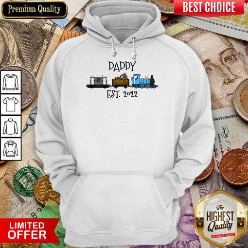 Father's Day Steam Train Daddy Est 2022 Hoodie