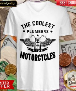 The Coolest Plumbers Ride Motorcycles V-neck