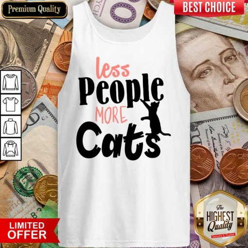 Less People More Cats Tank Top