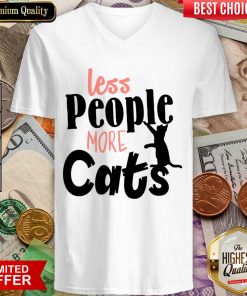 Less People More Cats V-neck