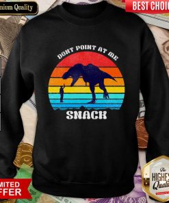 Dinosaur Don't Point At Me Snack Vintage Sweatshirt
